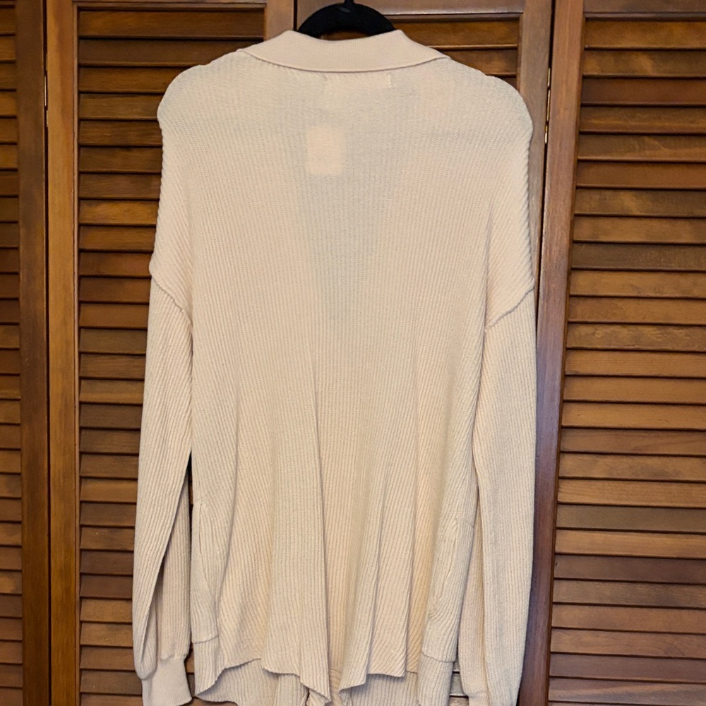 Free People Sweater Picnic Romper Natural XS NWT - Picture 6 of 7